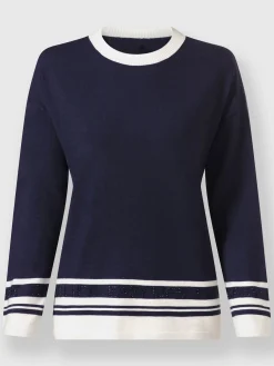 Rick Cardona Pulls<Pull à manches longues inscription avec petites pierres brillantes fantaisie