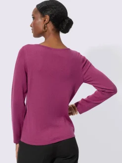 Creation L Pulls<Pull à manches longues jersey fin indéformable