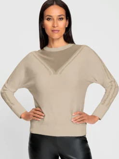 Rick Cardona Pulls<Pull à manches longues parties transparentes