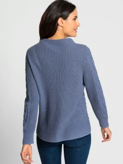 Pulls<Pull à manches longues superbe motif torsadé