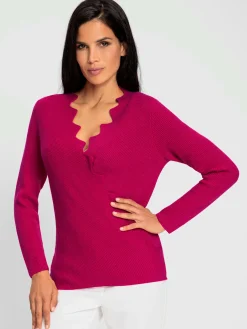 Ashley Brooke Pulls<Pull à manches longues superbe aspect cache-cœur