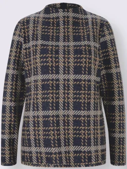 Creation L Pulls<Pull à manches longues tricot jacquard élégant