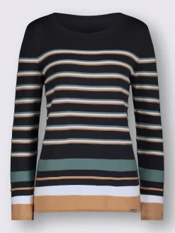 Collection L Pulls<Pull à rayures 50% coton