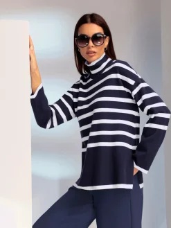 Rick Cardona Pulls<Pull à rayures motif à rayures mode