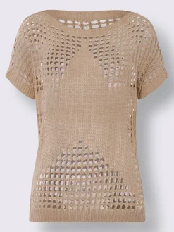 Mandarin Pulls<Pull ajouré motif ajouré léger