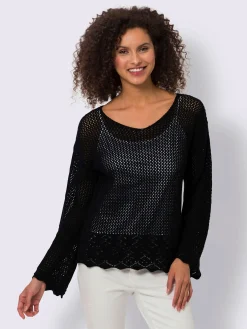 Linea Tesini Pulls<Pull ajouré pur coton