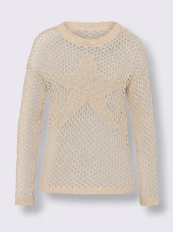 Mandarin Pulls<Pull ajouré pur coton