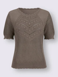 Pulls<Pull ajouré pur coton