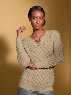 Creation L Tenues De Cérémonie|Pulls<Pull ajouré superbe motif ajouré