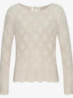 LASCANA Pulls<Pull ajouré superbe motif tricoté ajouré avec fibres brillantes