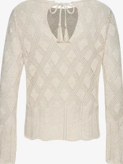 LASCANA Pulls<Pull ajouré superbe motif tricoté ajouré avec fibres brillantes