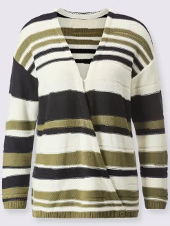 Creation L Pulls<Pull cache-cœur mélange de cotons agréable