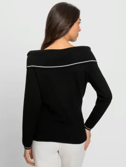 Ashley Brooke Pulls<Pull carmen encolure carmen féminine