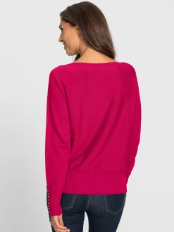 Ashley Brooke Pulls<Pull chauve-souris tricoté en parallèle