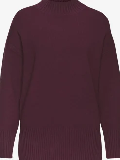 LASCANA Pulls<Pull col montant à structure côtelée