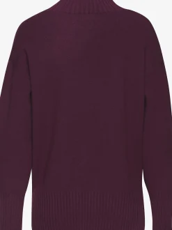 LASCANA Pulls<Pull col montant à structure côtelée