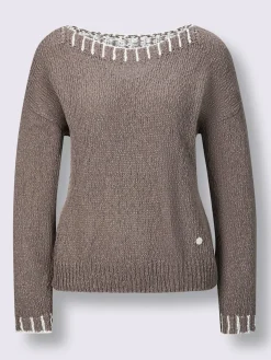 CREATION L PREMIUM Pulls<Pull en coton mélange coton-lin estival