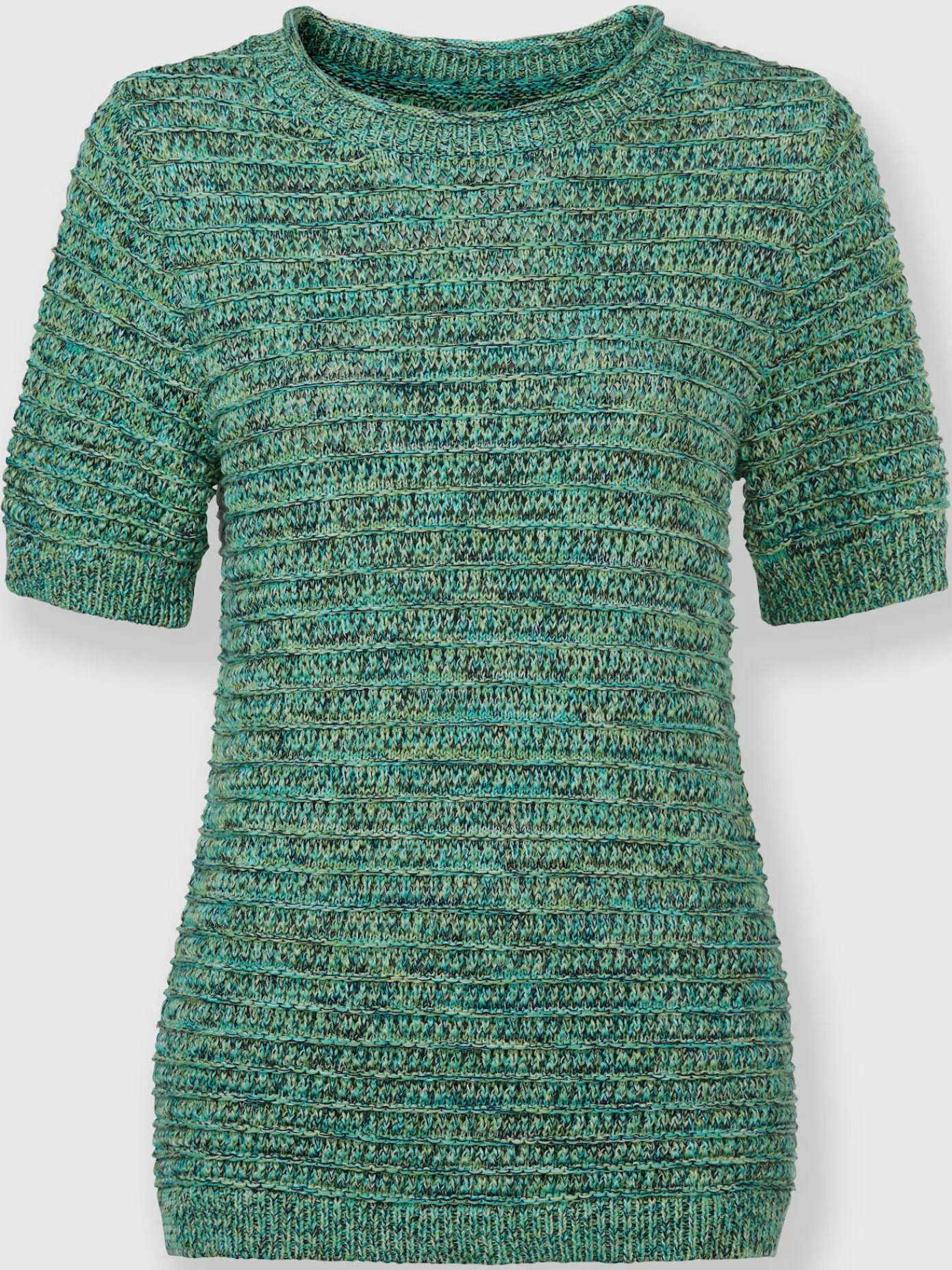 Pulls<Pull en coton motif tricoté décoratif