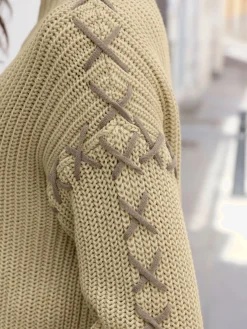 Mandarin Pulls<Pull en tricot 50% coton