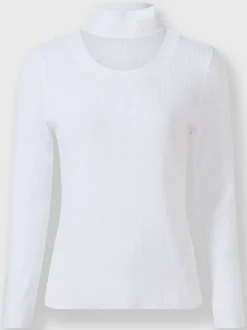 Ashley Brooke Pulls<Pull en tricot découpe raffinée à l'encolure