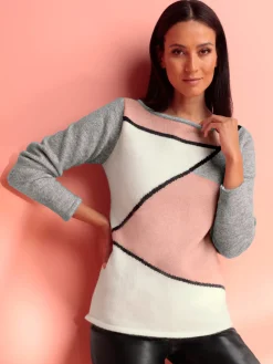 Rick Cardona Pulls<Pull en tricot fil argenté brillant couleur argenté