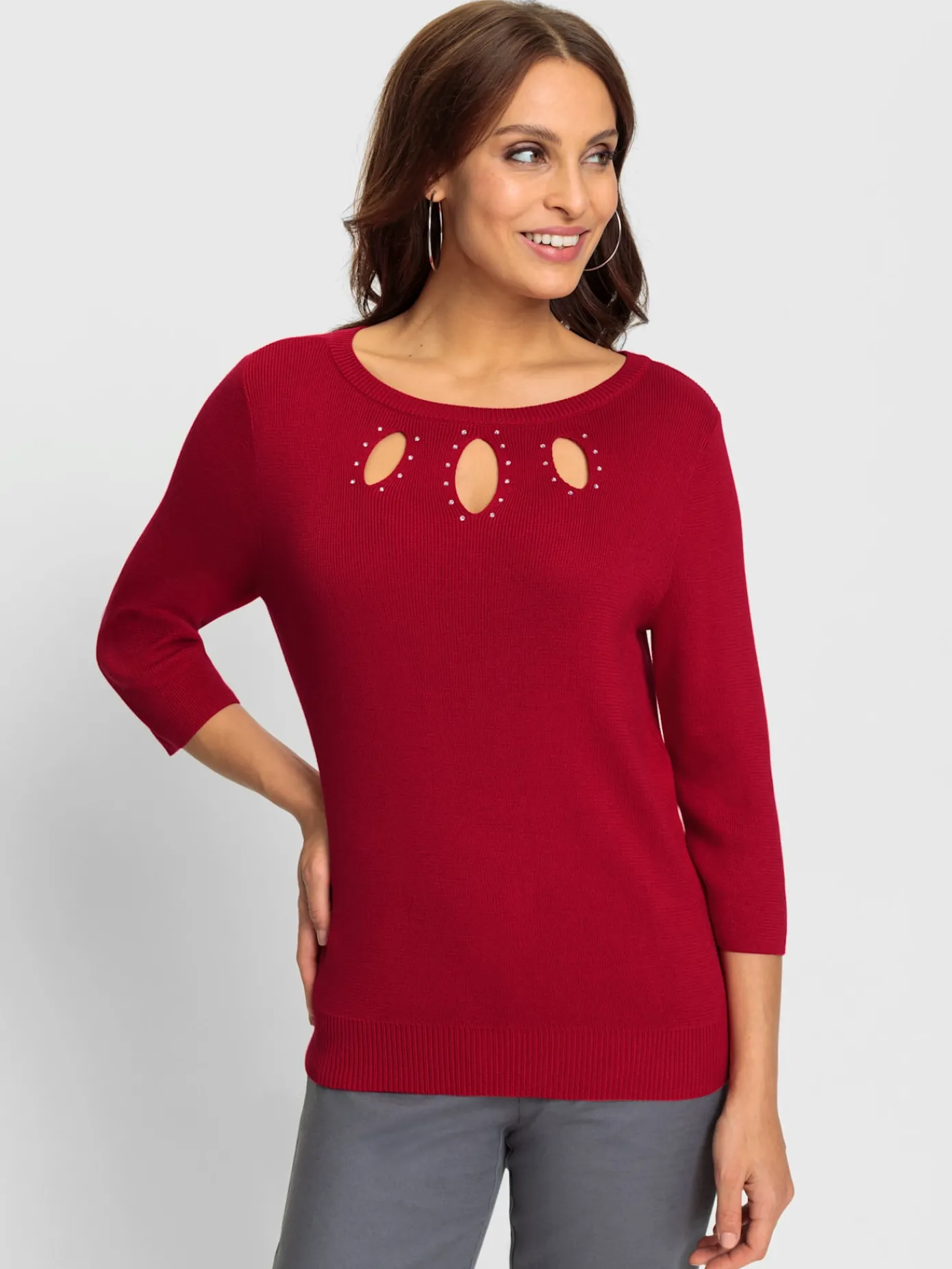 Fair Lady Pulls<Pull en tricot fin 55% coton
