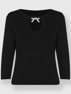 Ashley Brooke Pulls<Pull en tricot fin broche décorative