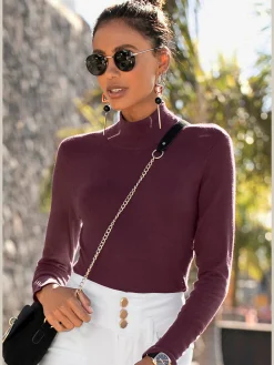 LASCANA Pulls<Pull en tricot fin, encolure haute