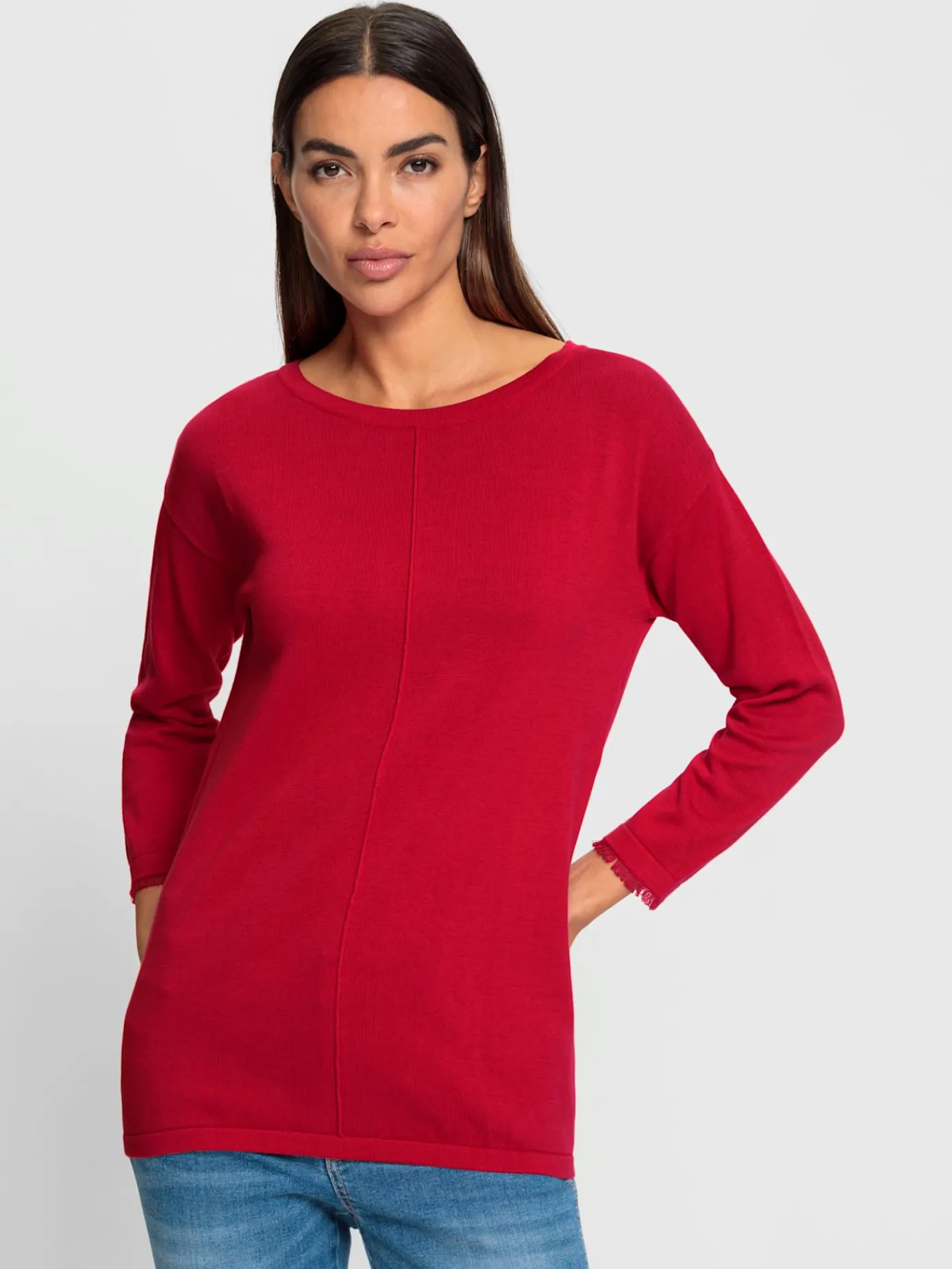 Rick Cardona Pulls<Pull en tricot fin franges tendance au bas des manches