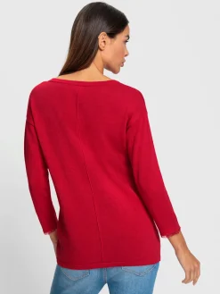 Rick Cardona Pulls<Pull en tricot fin franges tendance au bas des manches