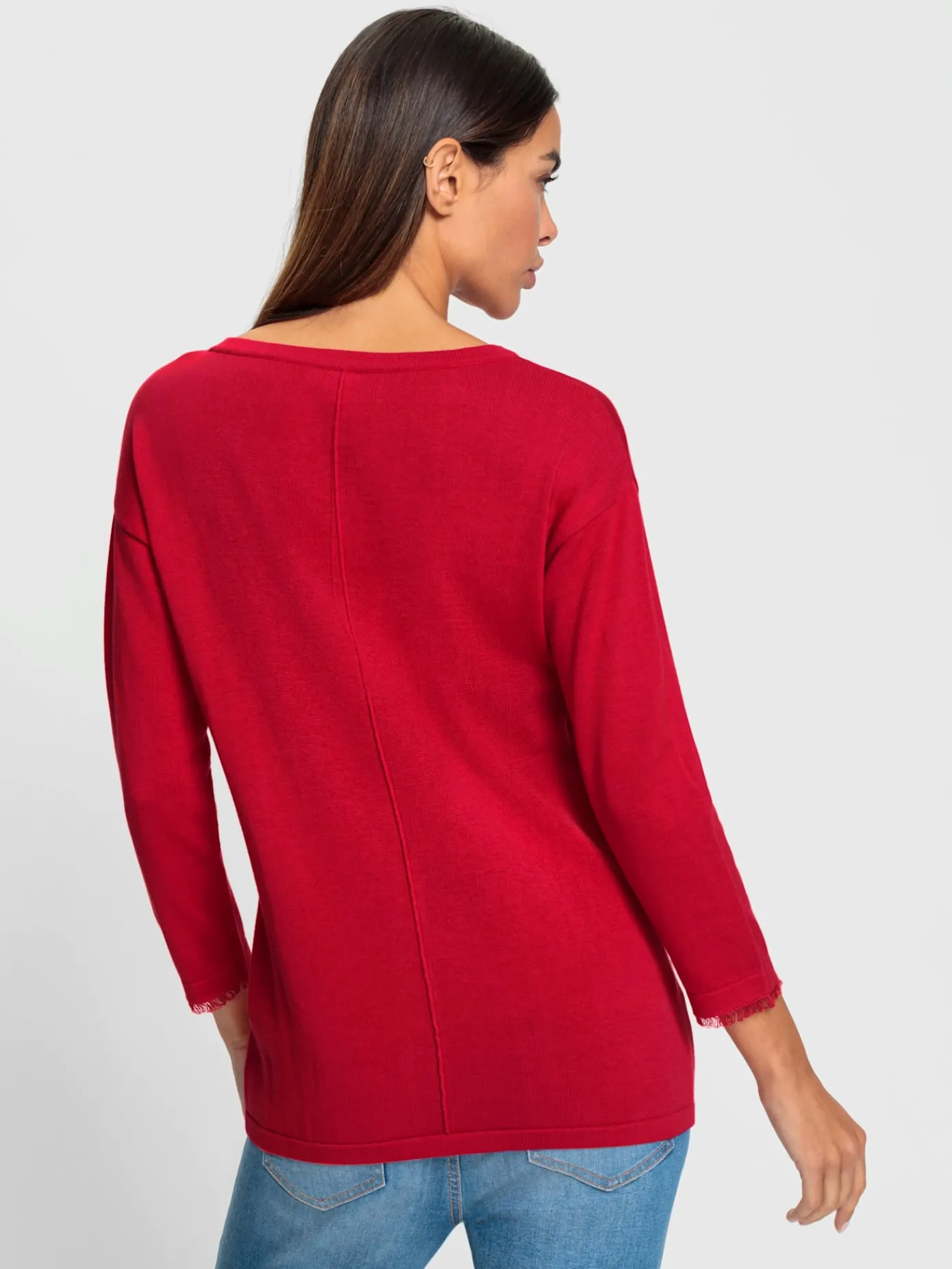 Rick Cardona Pulls<Pull en tricot fin franges tendance au bas des manches