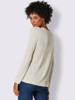 CREATION L PREMIUM Pulls<Pull en tricot fin mélange soie-cachemire