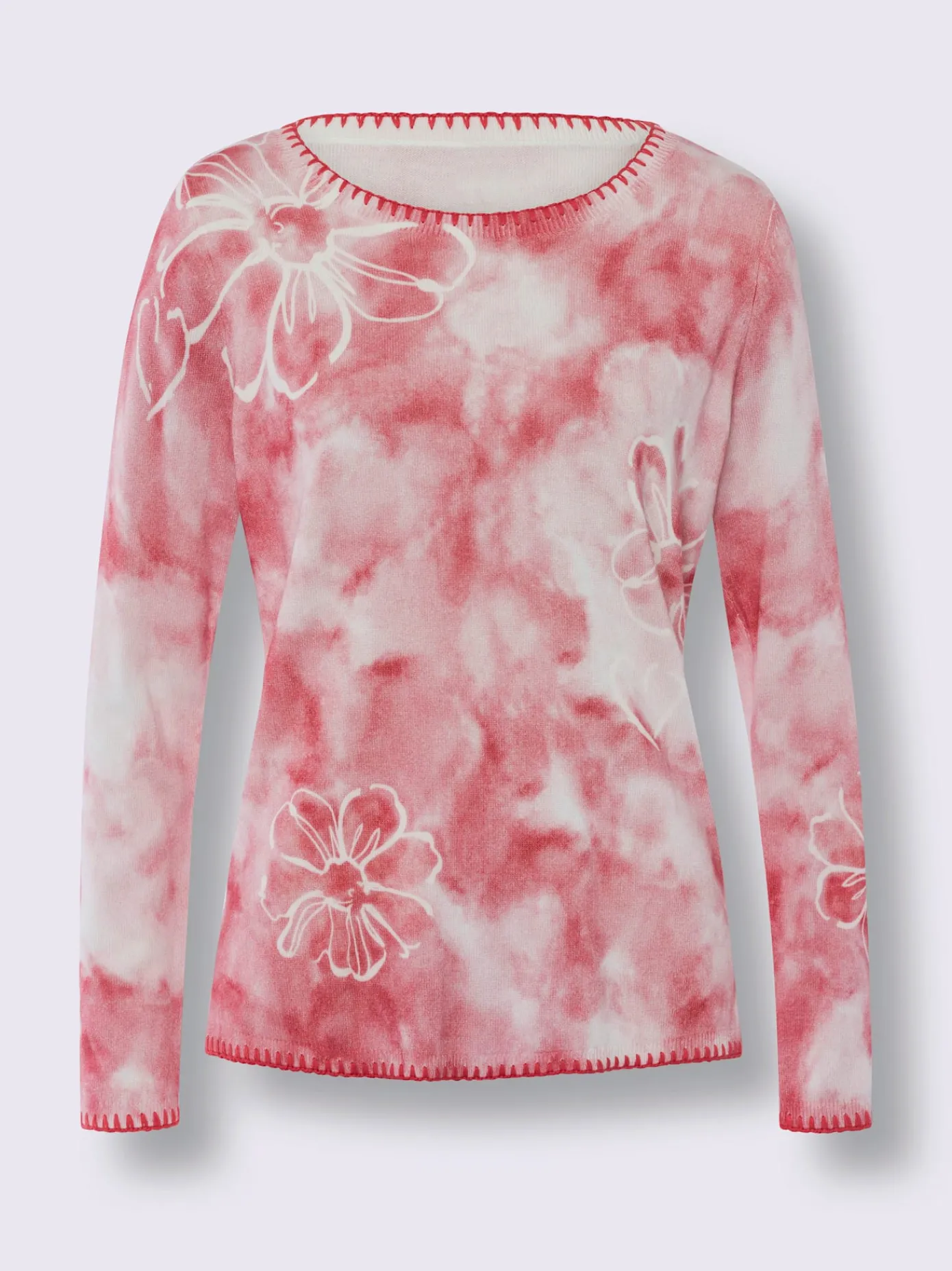 Linea Tesini Pulls<Pull en tricot fin ourlets et bords piqués