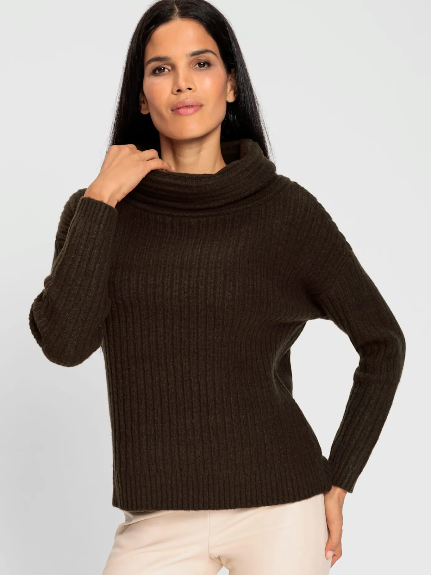 Rick Cardona Pulls<Pull en tricot grand col roulé