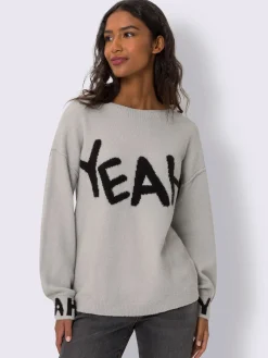 Mandarin Pulls<Pull en tricot inscription tendance