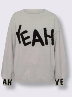 Mandarin Pulls<Pull en tricot inscription tendance