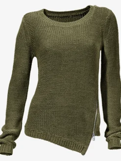 Rick Cardona Pulls<Pull en tricot look asymétrique tendance avec glissière