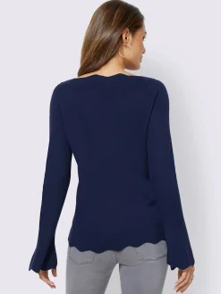 Creation L Pulls<Pull en tricot mélange de soie et viscose de qualité