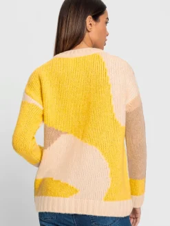 Rick Cardona Pulls<Pull en tricot motif color block tendance