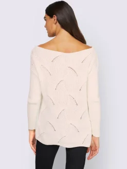 Mandarin Pulls<Pull en tricot motif maille moderne