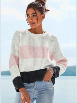 LASCANA Pulls<Pull en tricot rayures transversales tendance
