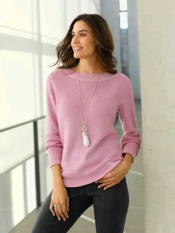 Pulls<Pull en tricot structure côtelée