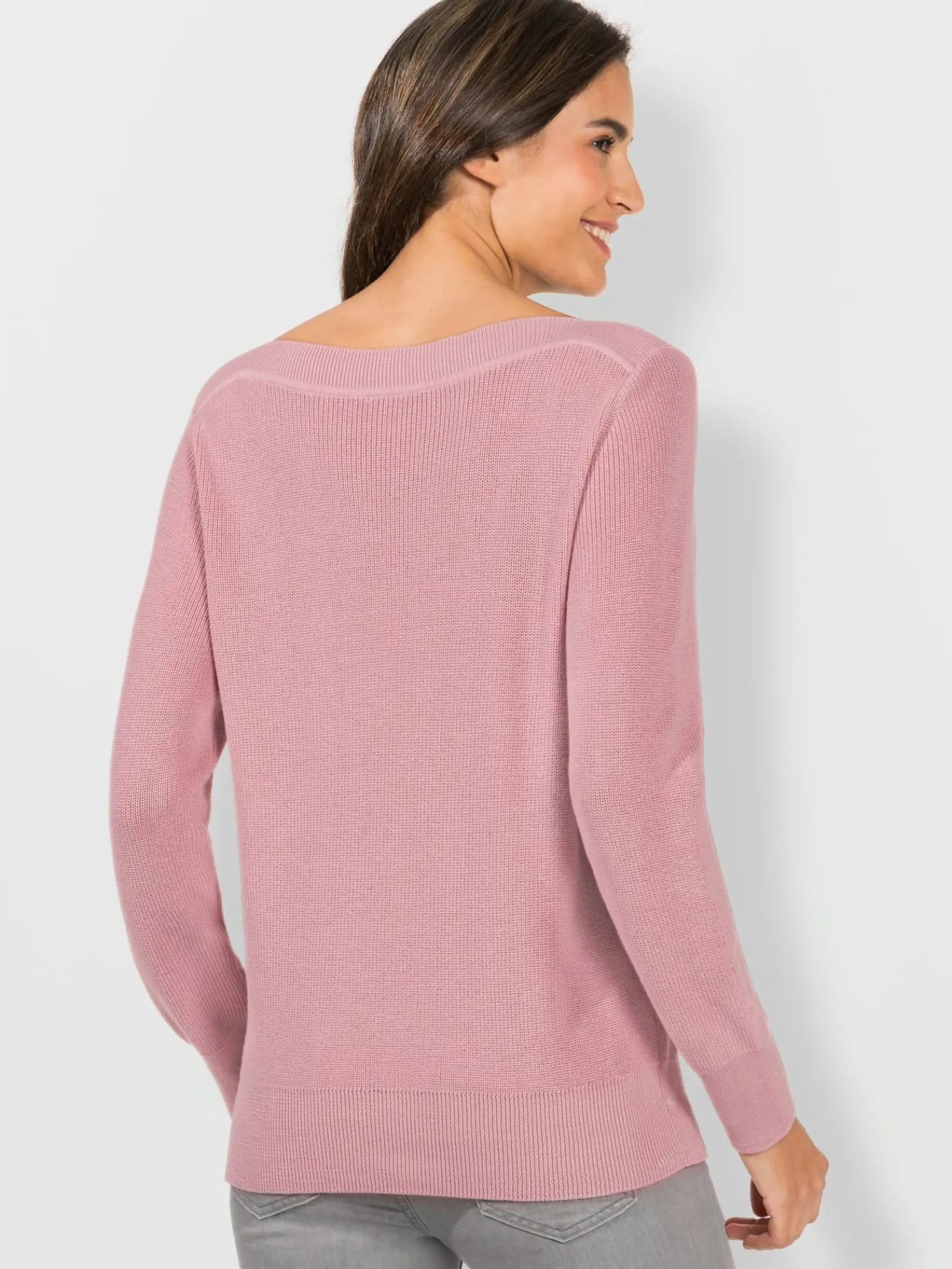 Pulls<Pull en tricot structure côtelée