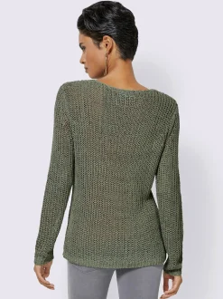 Creation L Pulls<Pull en tricot superbe fil fantaisie