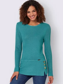 Collection L Pulls<Pull encolure ronde 50% coton