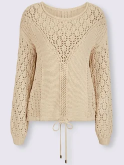 Linea Tesini Pulls<Pull encolure ronde coulisse à l'ourlet