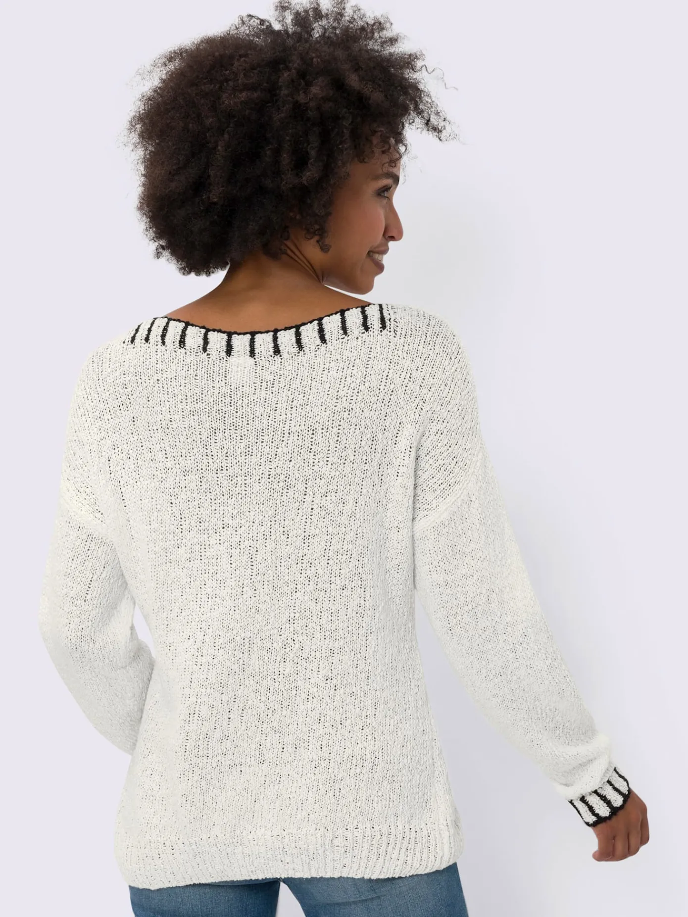 Linea Tesini Pulls<Pull encolure ronde détails contrastés