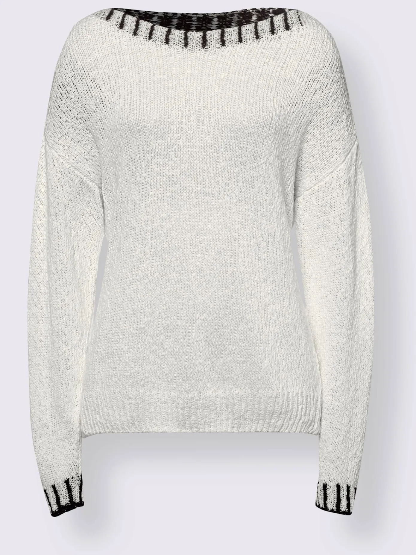 Linea Tesini Pulls<Pull encolure ronde détails contrastés