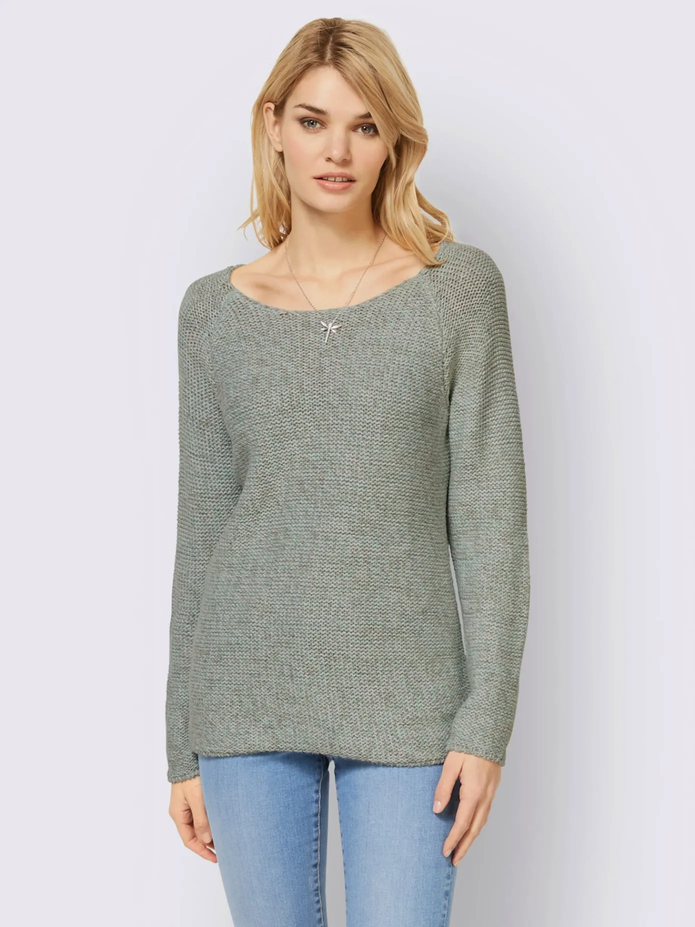 Linea Tesini Pulls<Pull encolure ronde joli motif en tricot