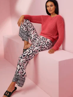 Rick Cardona Pulls<Pull encolure ronde motif maille moderne